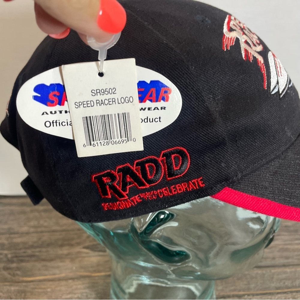 Speed Racer Embroidered Black Cap. Racewear. OS. NWT. - Picture 7 of 12